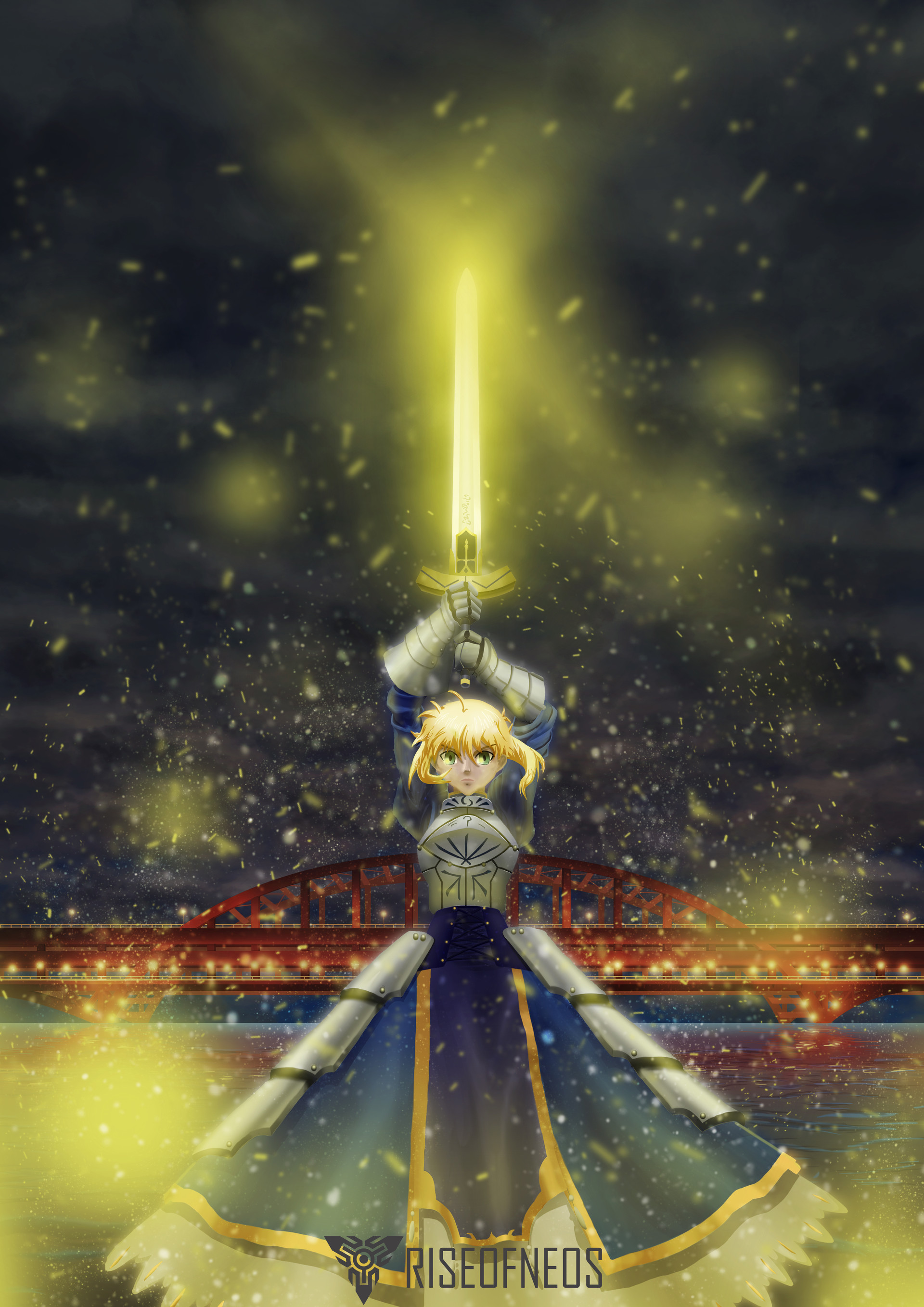 Artstation Fate Zero Saber Excalibur Fong Chen Chia