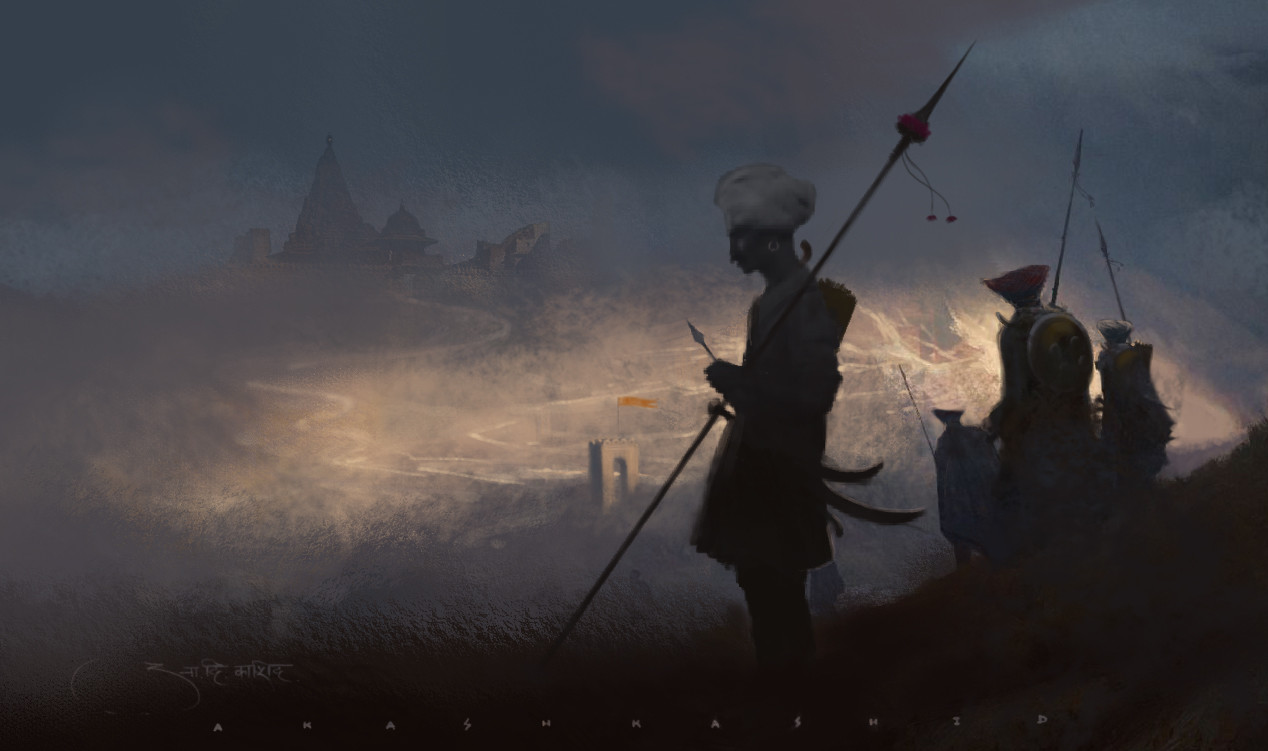 Artstation Maratha Warriors Akash Kashid Great maratha commander hambirrao mohite. artstation maratha warriors akash kashid