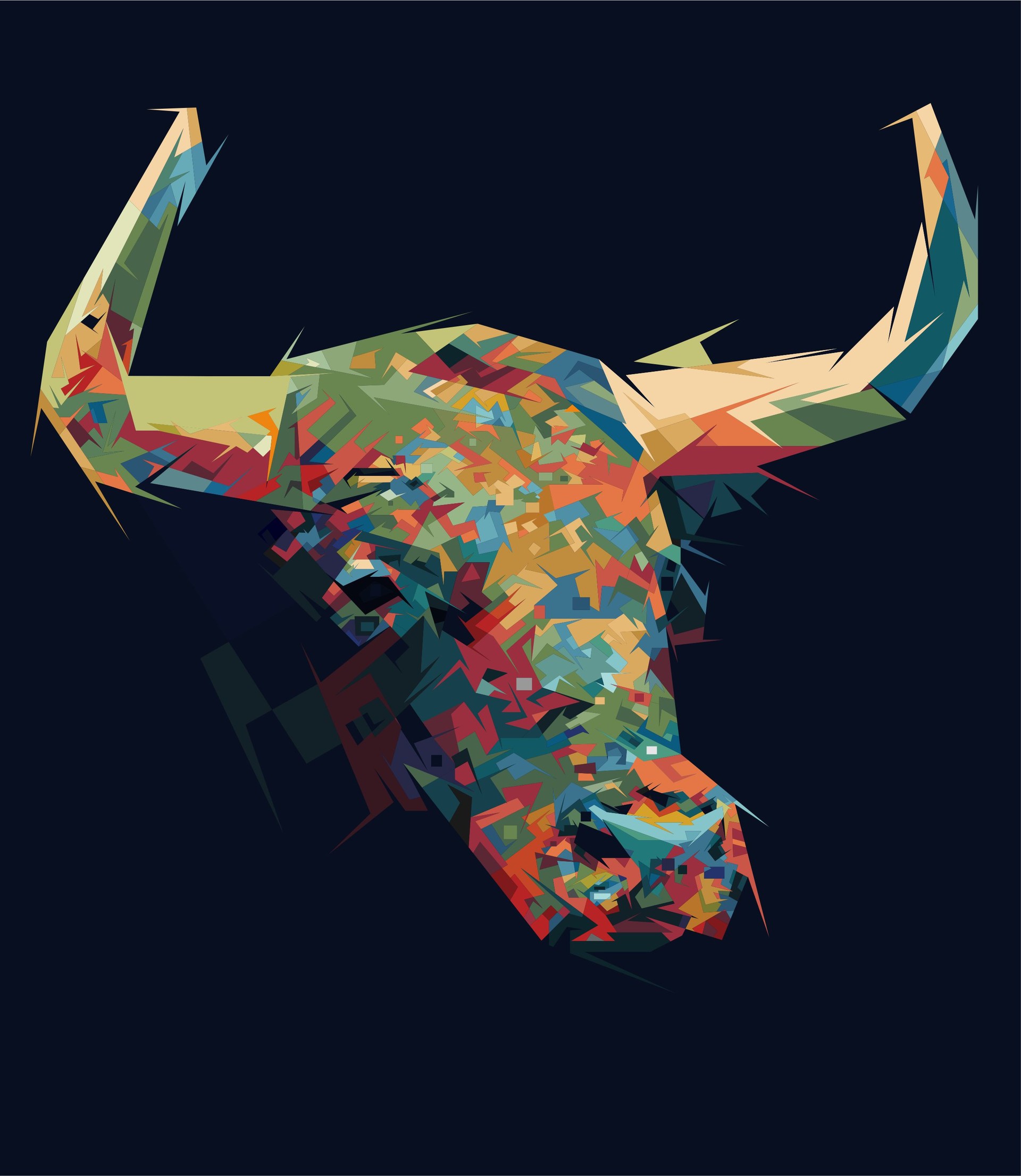 ArtStation - Bull 2 ( Low Resolution Source Practice Again )
