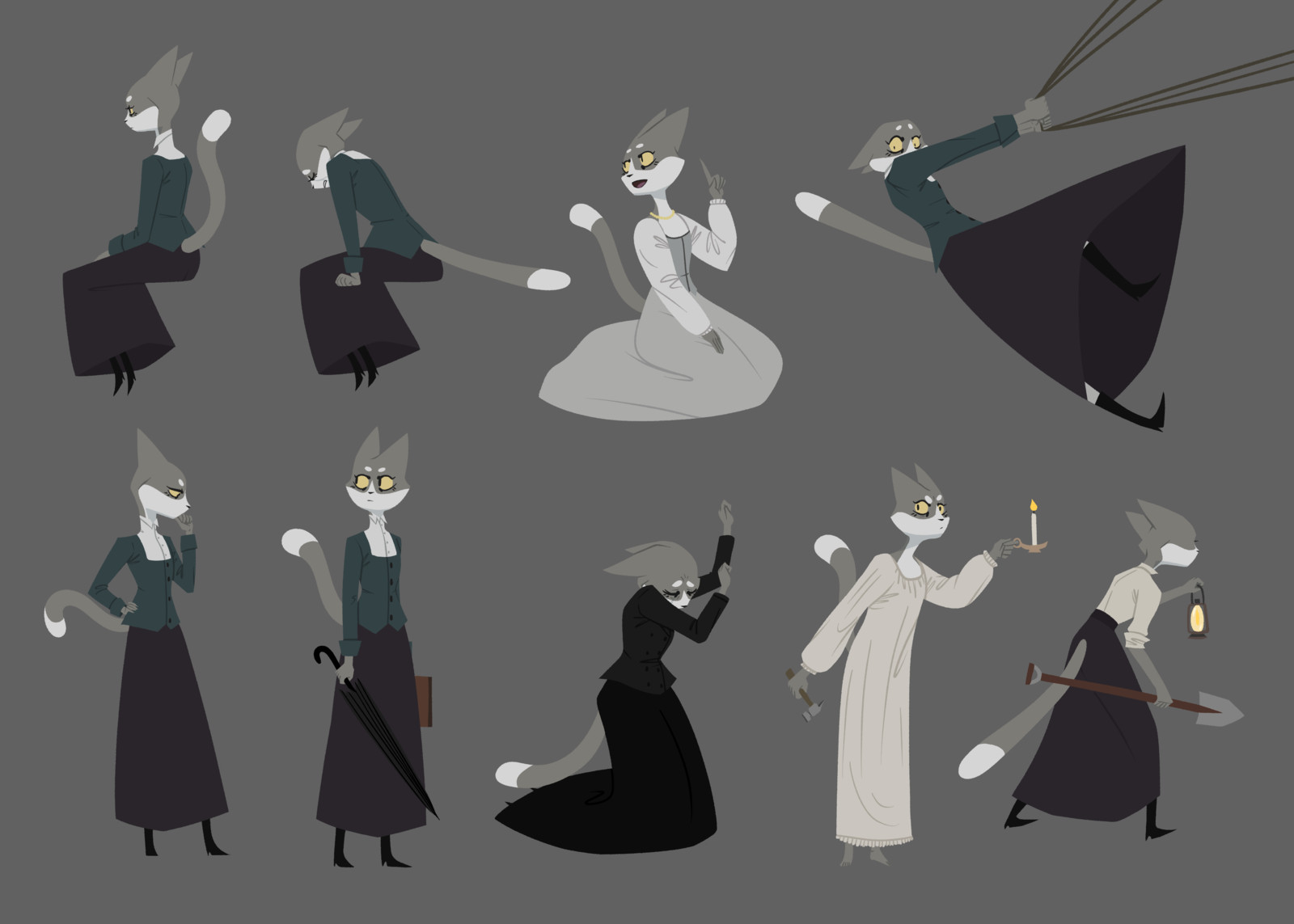 Sample poses.