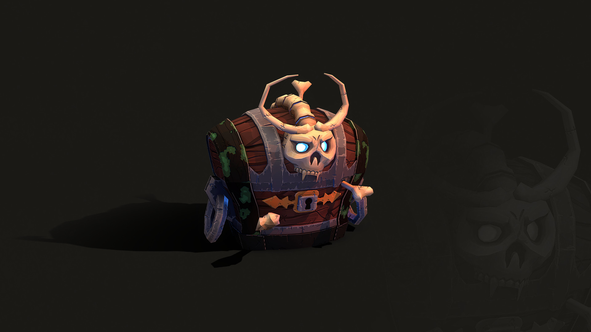 Alejandro Diaz Castellano Stylized Pirate Treasure Chest