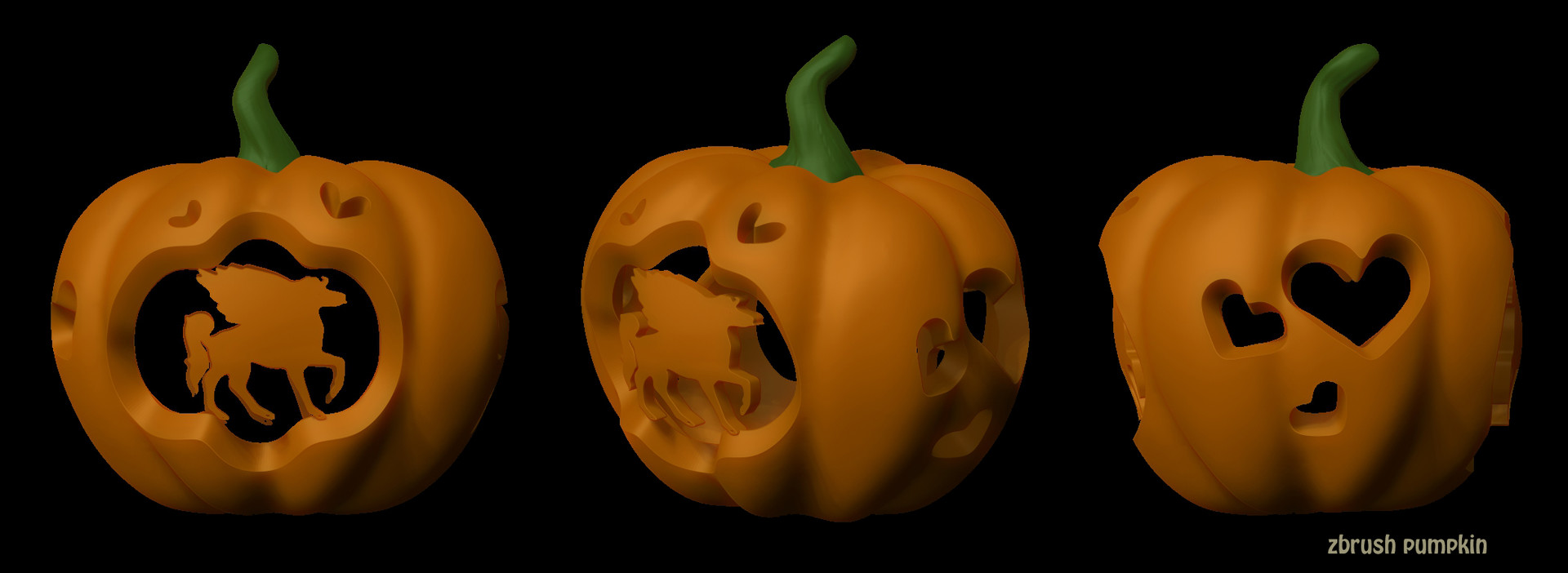 ArtStation Beautiful Pumpkin Sculpture, yew zhen pang