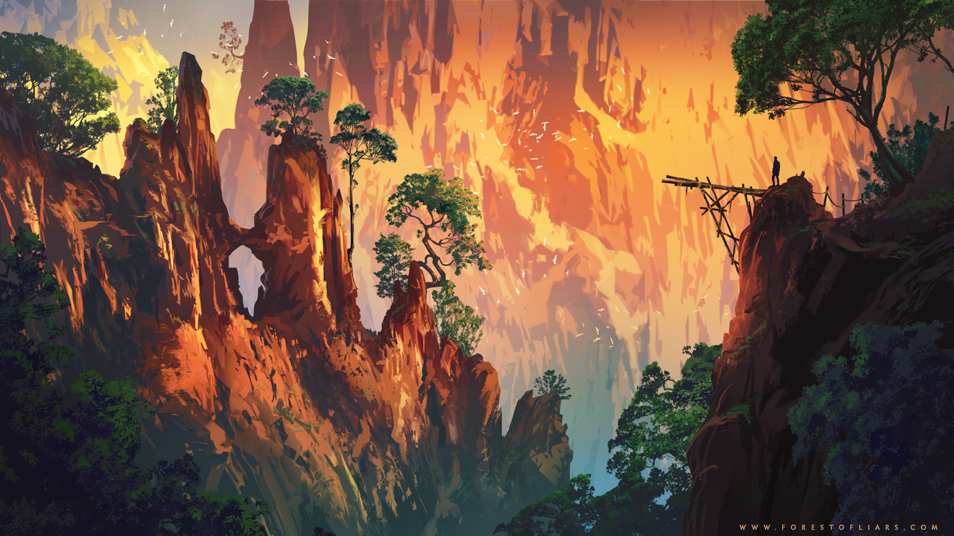 Forest of Liars : the birds cliff