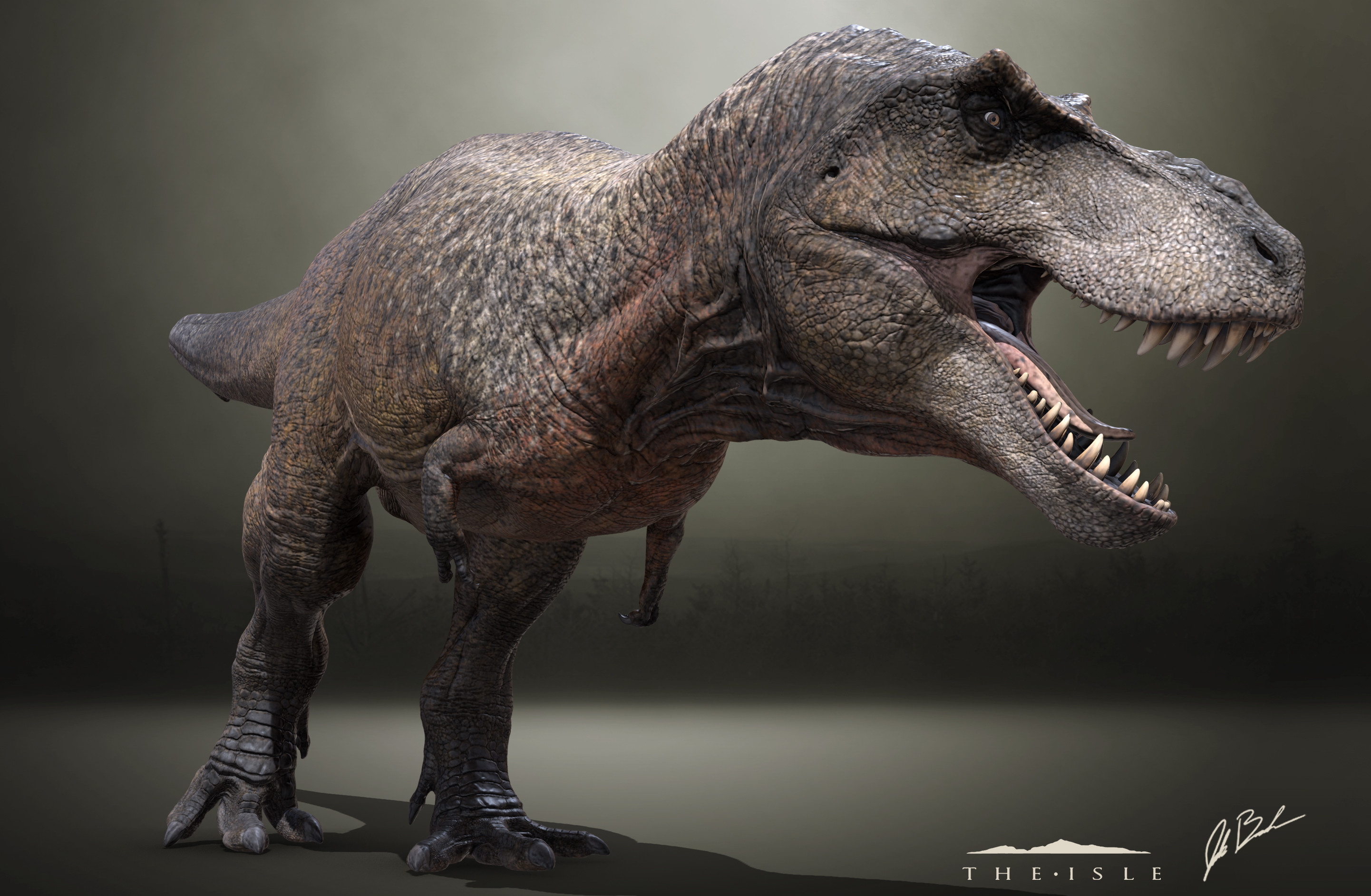 Adult Tyrannosaurs alternate angle