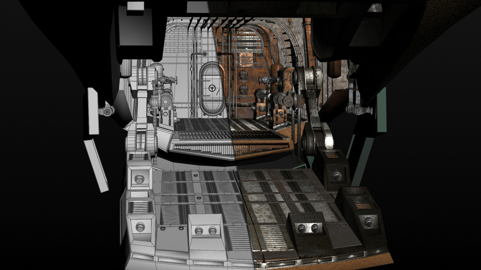 Design and modeling/surfacing of Nautilus cargo bay.