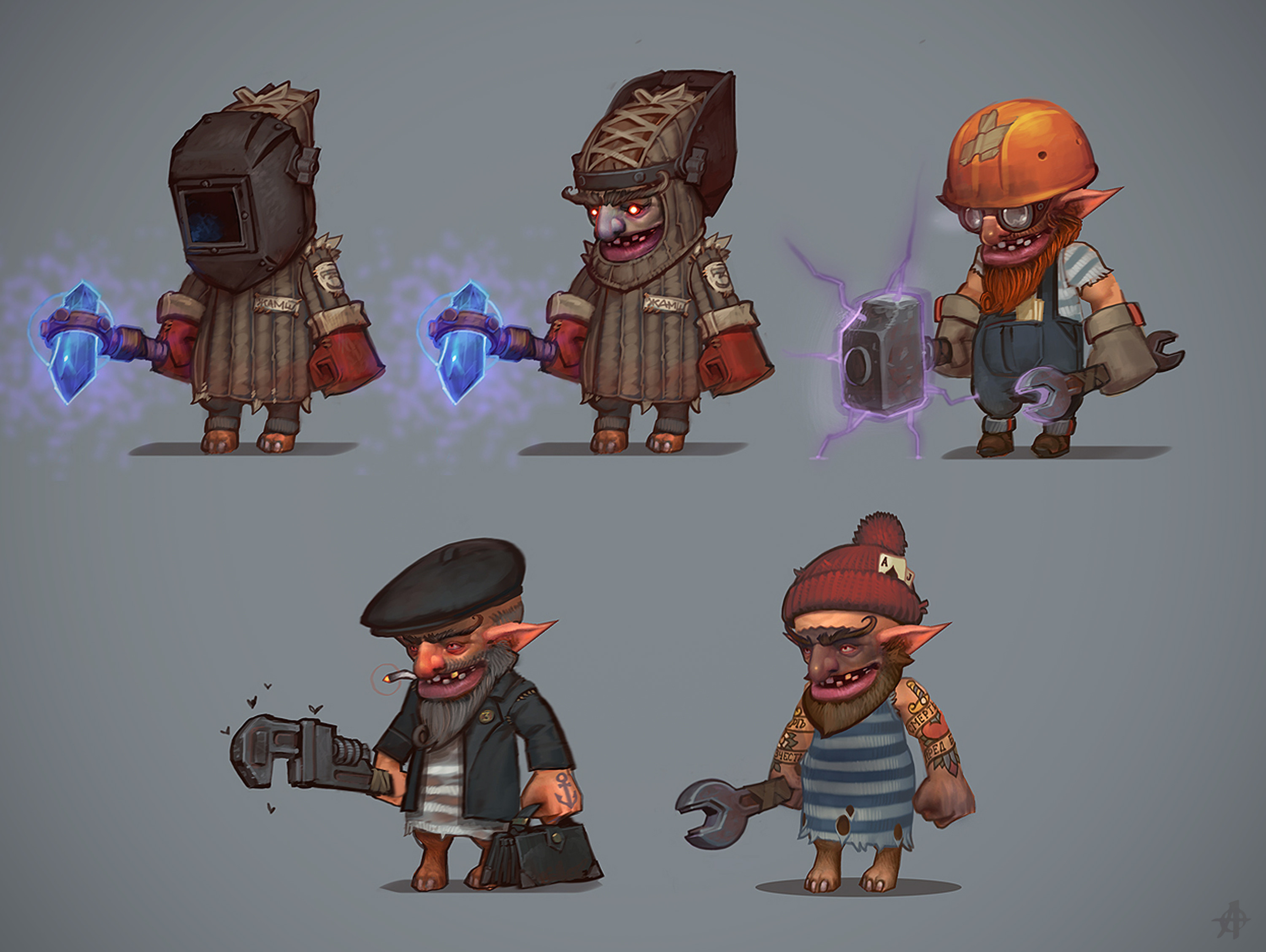 Workers. Their technical development is tied to the development of a shipyard.