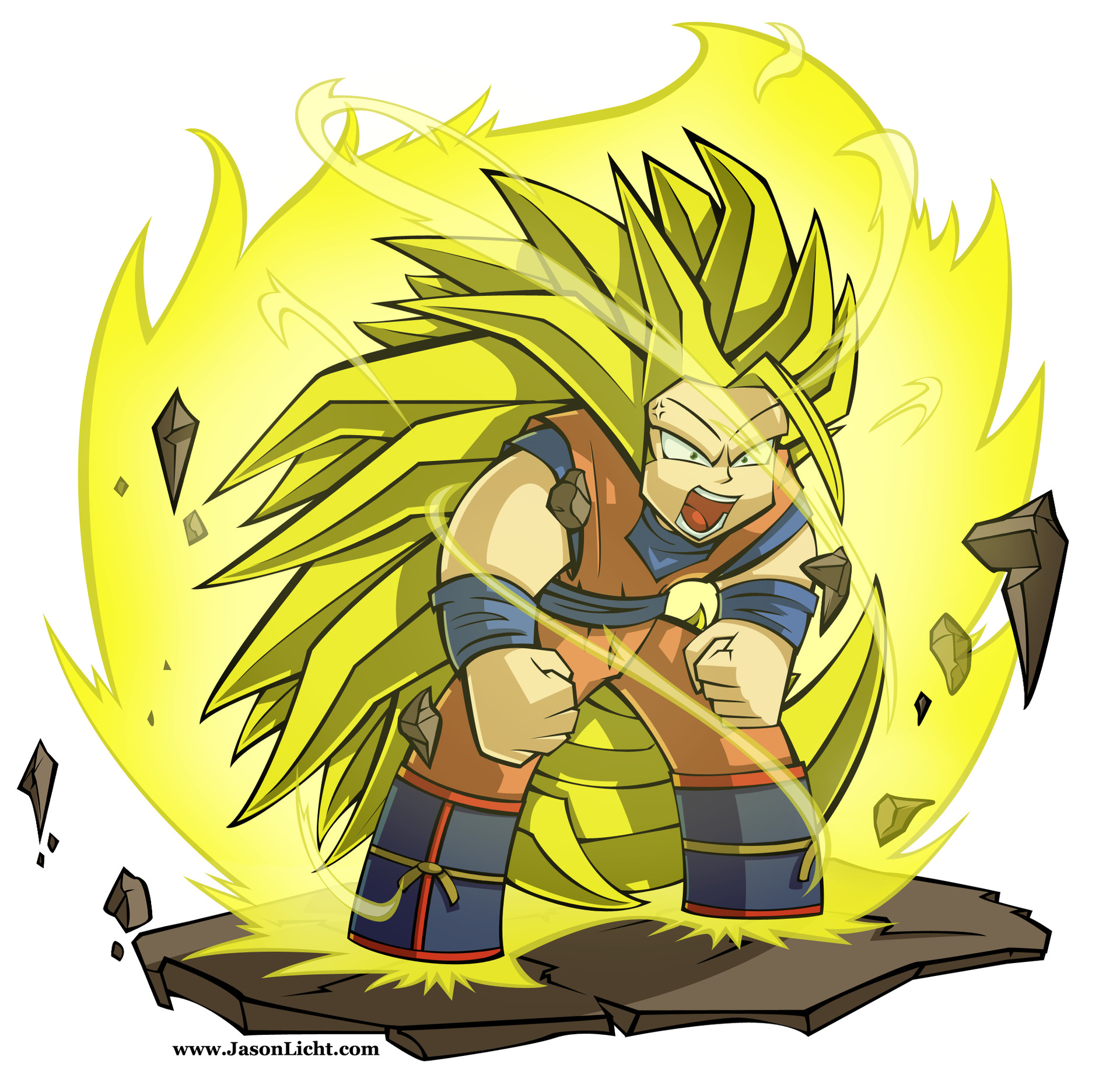 ArtStation - Super Sayajin 3 Goku