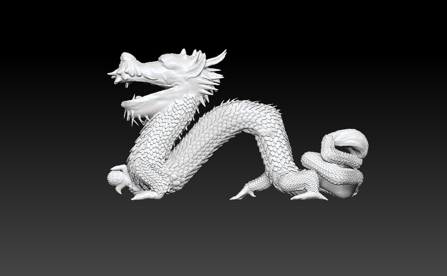 Artstation Dragon Statue Fish Tank Decoration Maike Stegers