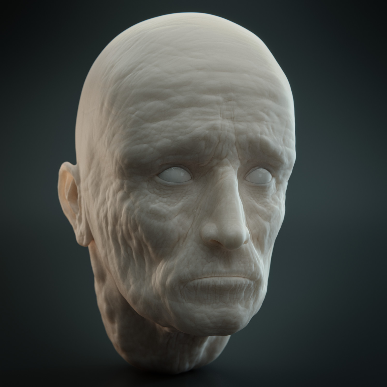 Old Man Head Sculpt