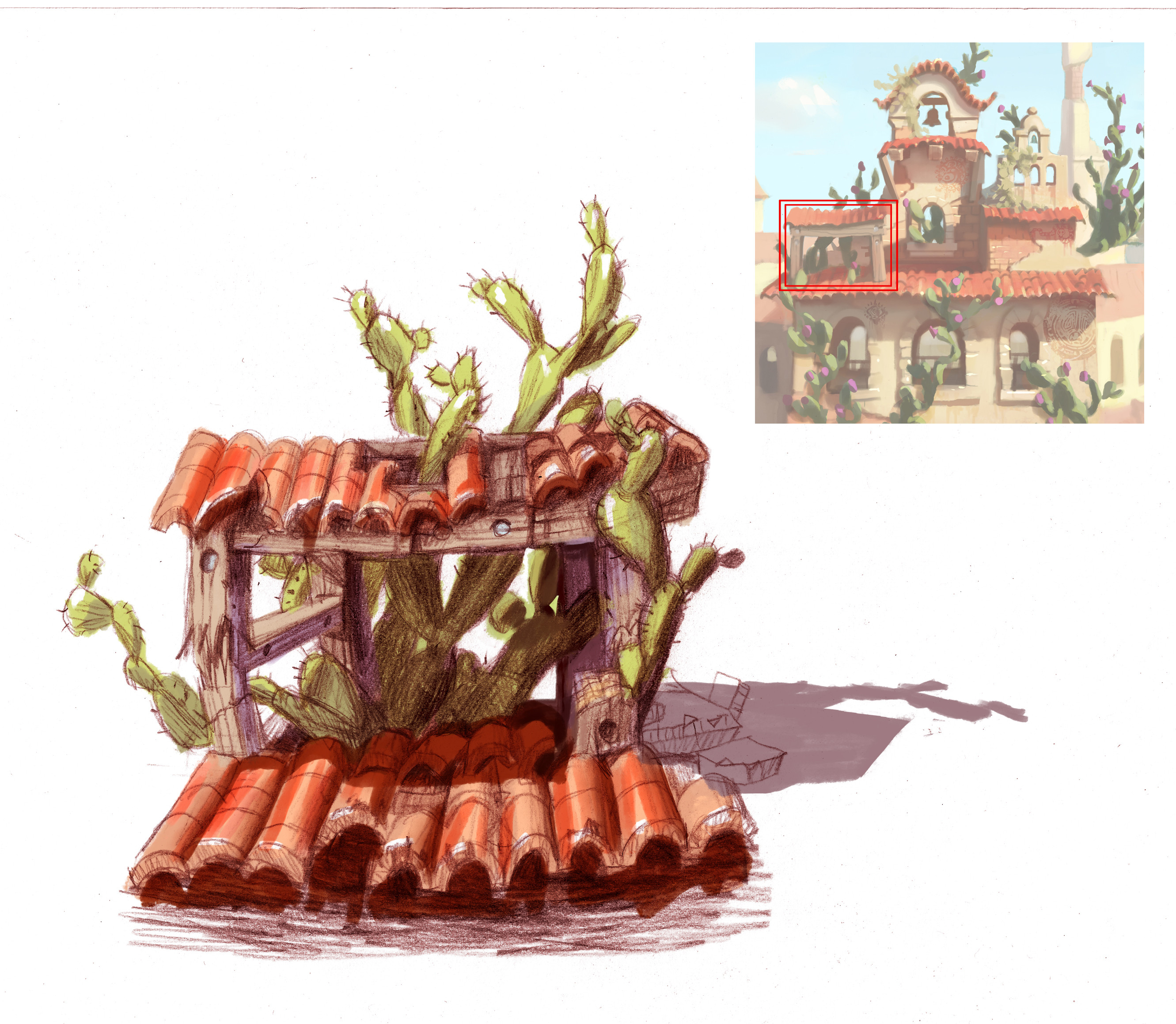 Call out of little cactus infested hut.