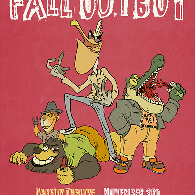 Fall Out Boy - Gig Poster (SCAD Course Assignment)