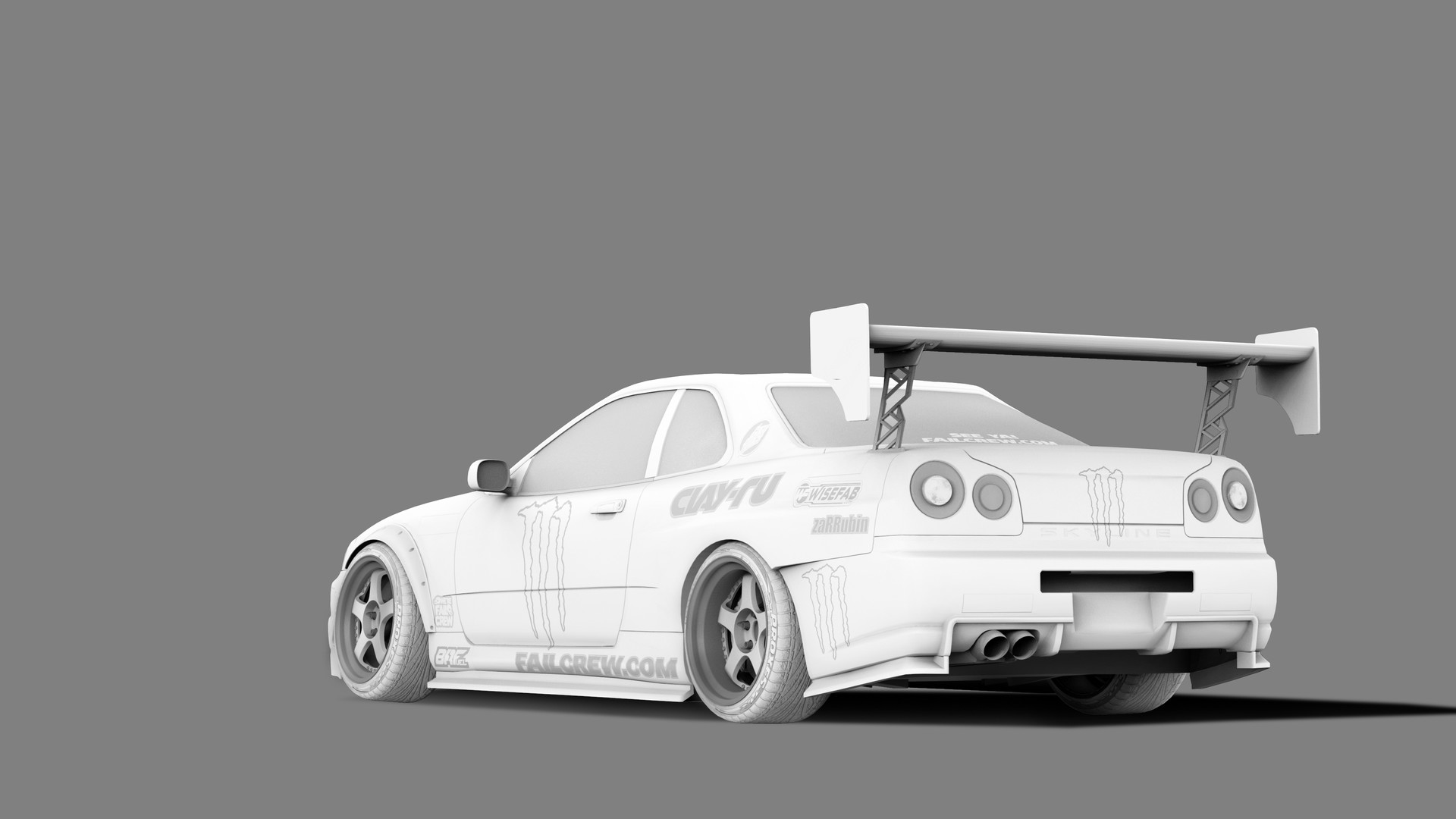 Artstation Nissan Skyline Failcrew Drift Team Nickolay