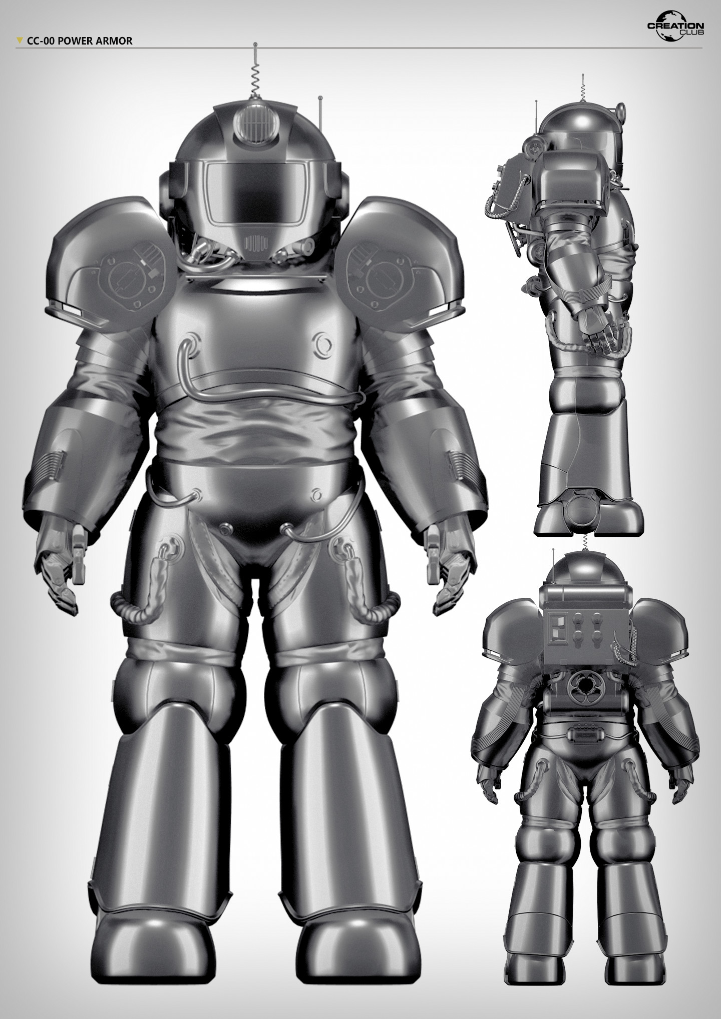 Artstation Cc 00 Astronaut Power Armor Fallout 4 Creation Club