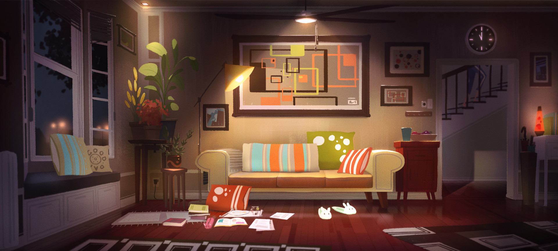 Artstation Living Room Mood Lighting Aeron Ng