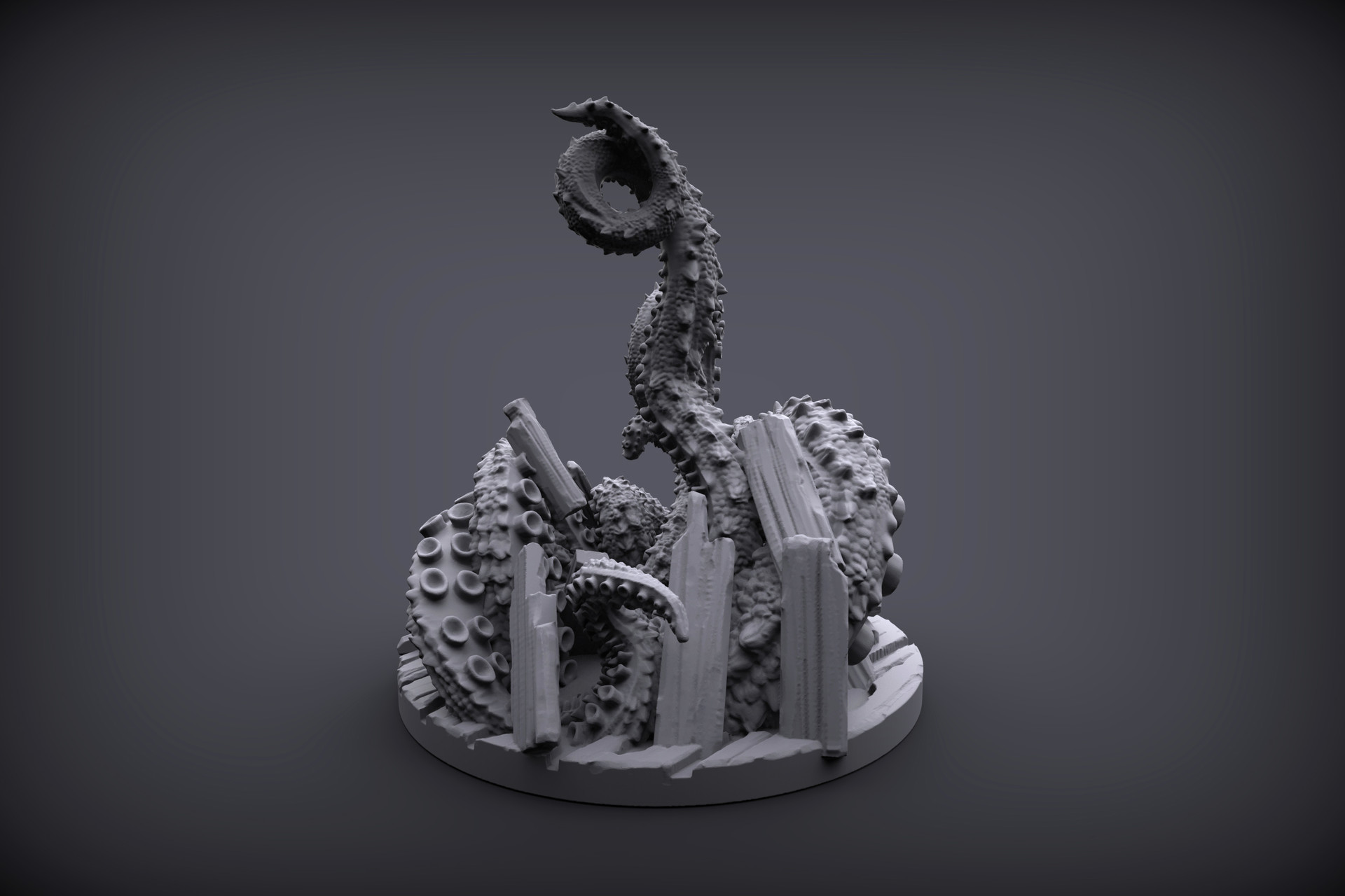 David Camarasa - Tentacle Monster for 3d print