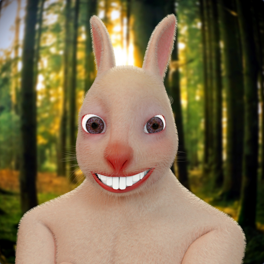 Albino bunny top