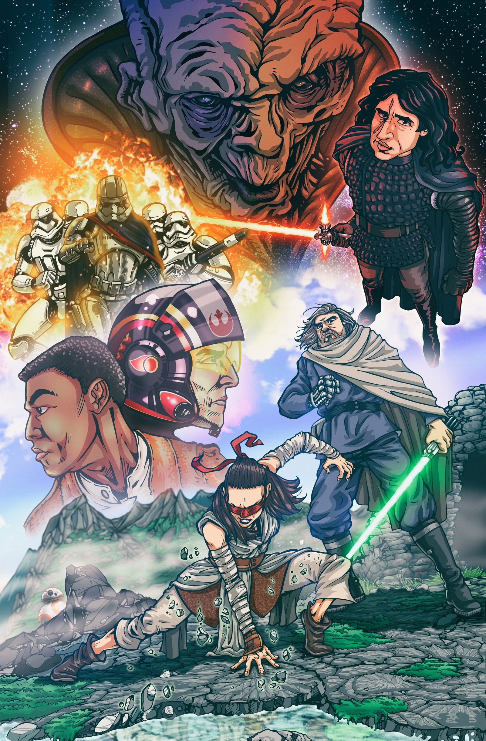 Amazing Illustrations of Star Wars: The Last Jedi