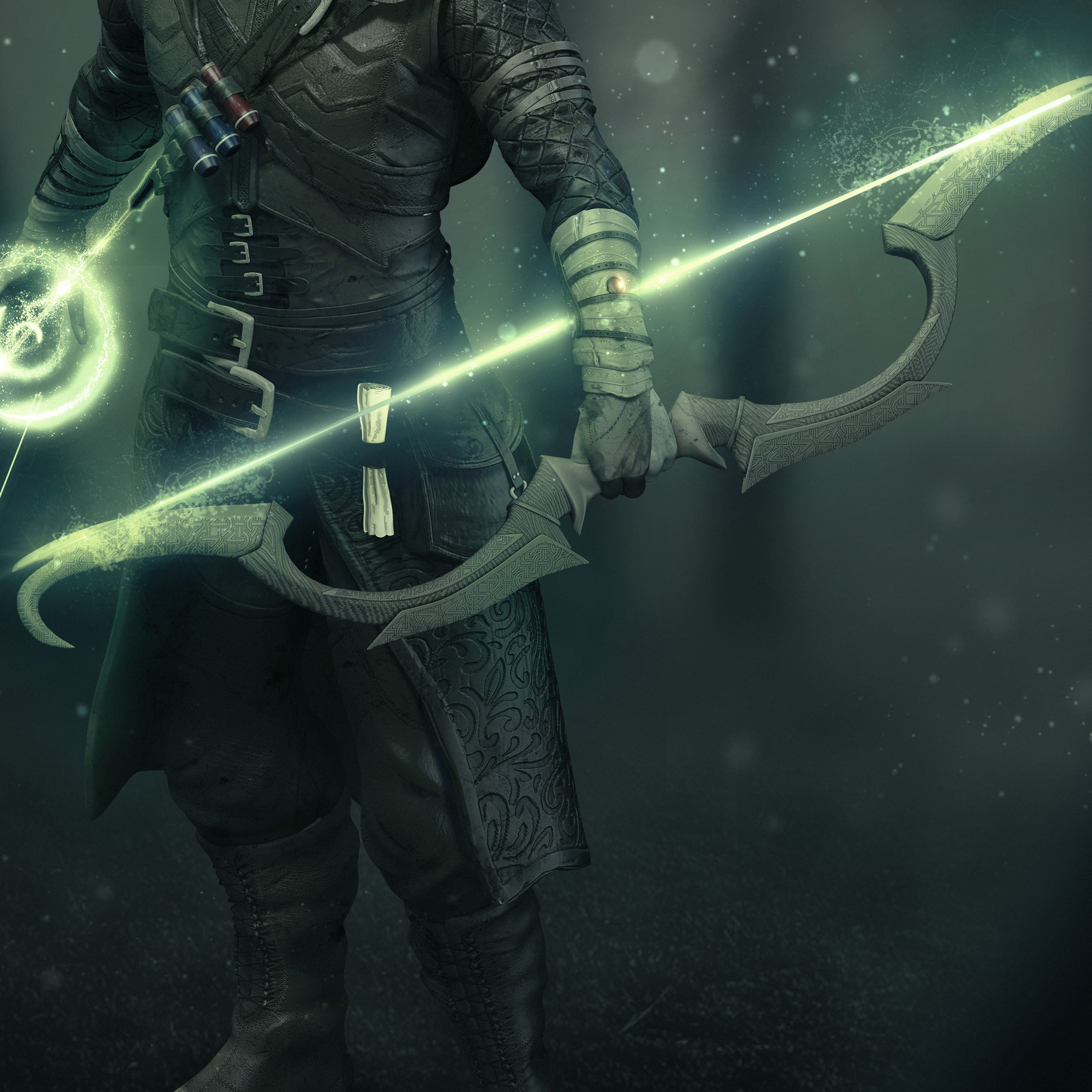 Artstation Drow Arcane Archer Rafael Boo