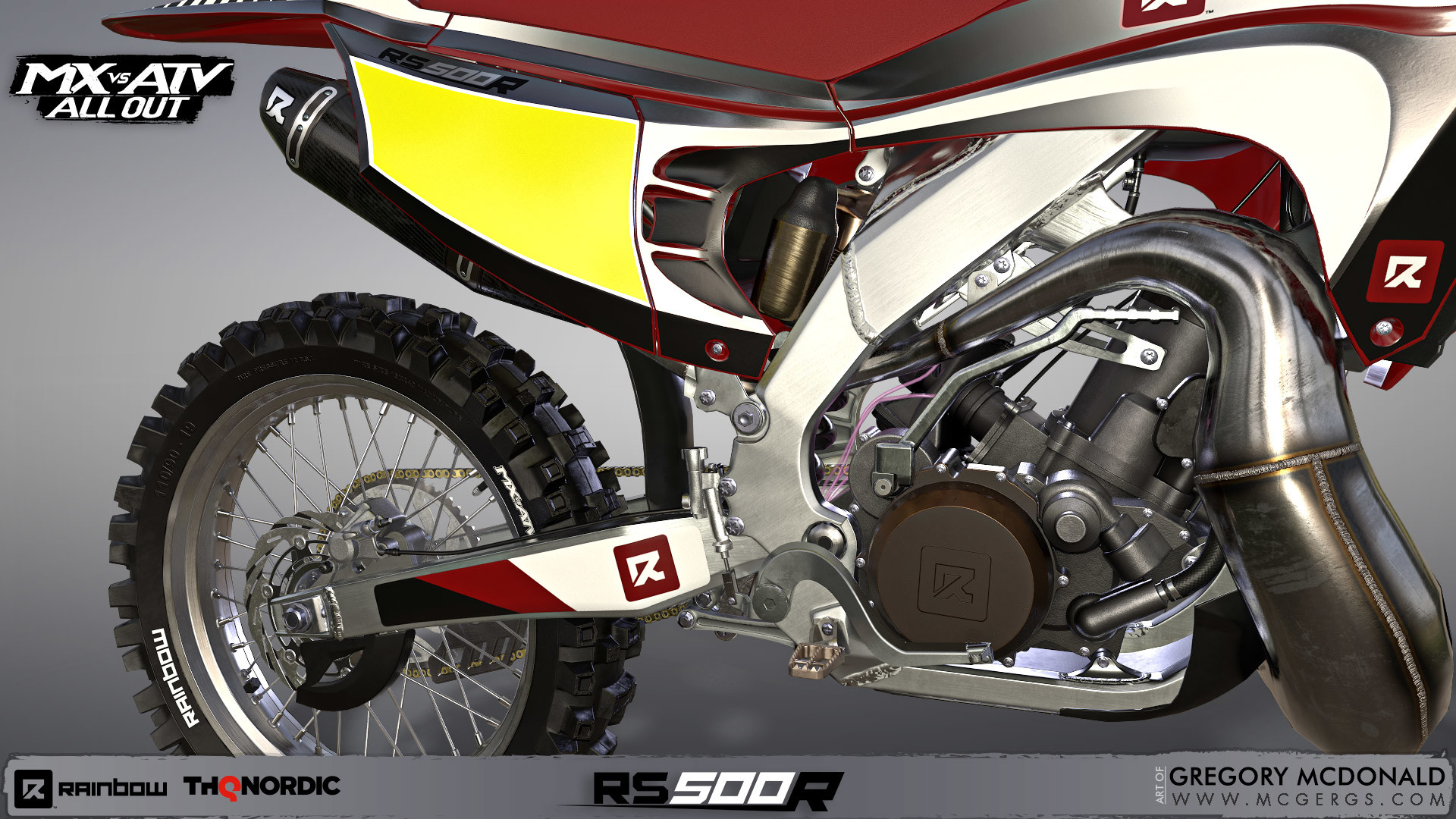 Artstation Rainbow Rs500r Motocross Bike Mx Vs Atv All Out Gregory Mcdonald