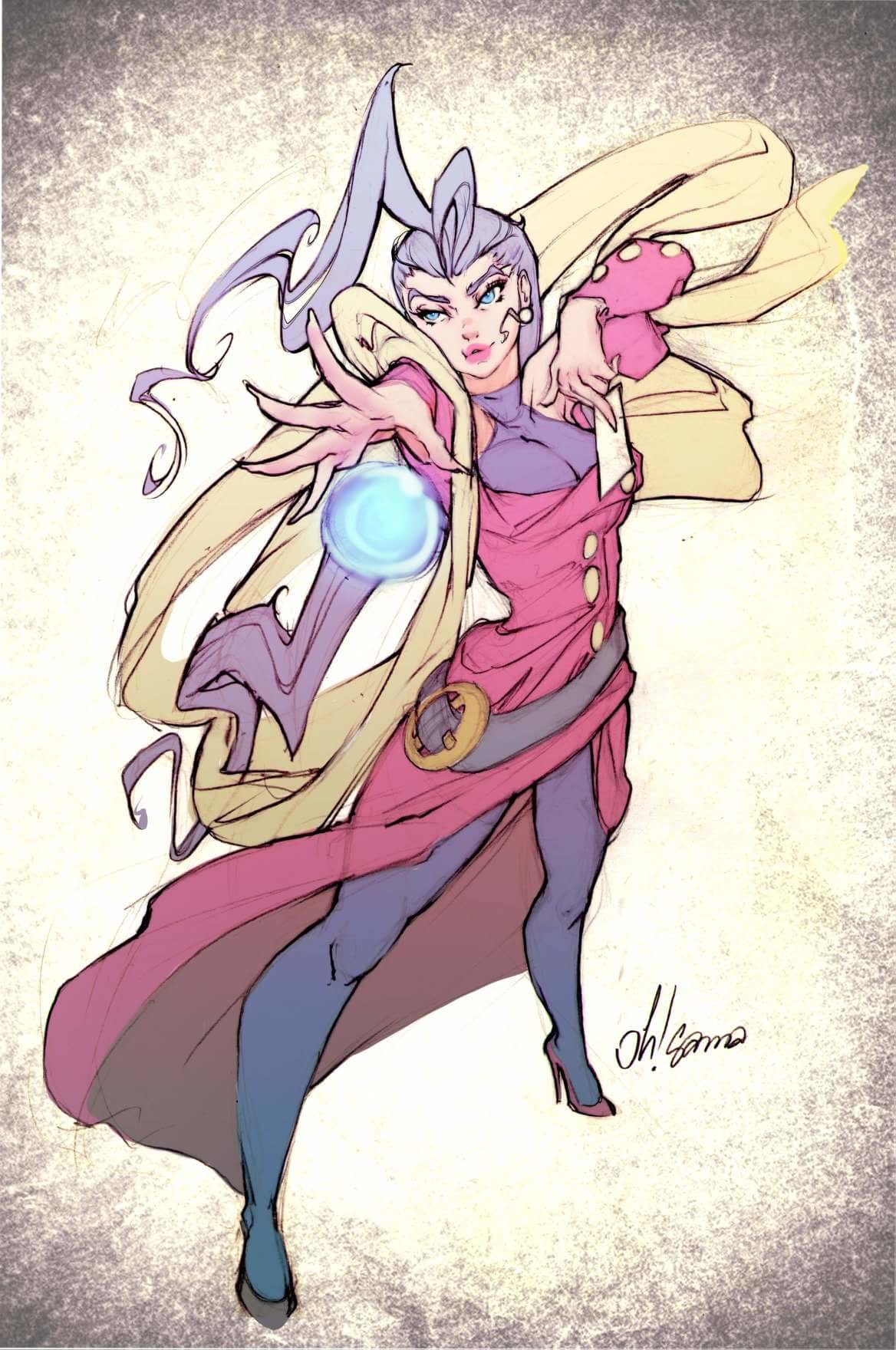 Artstation Street Fighter Rose Aghiles Mana