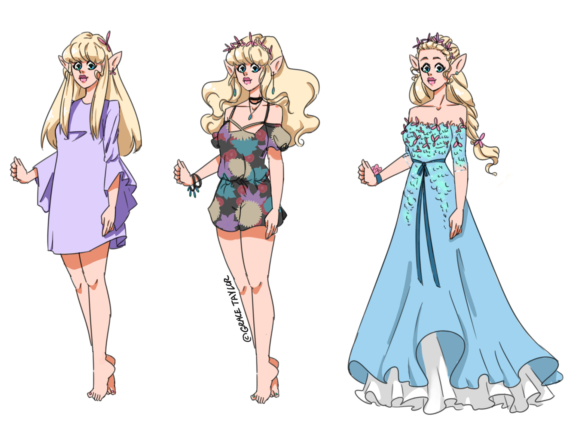 Artstation Monster Prom Oc Ii Wip Grace Taylor