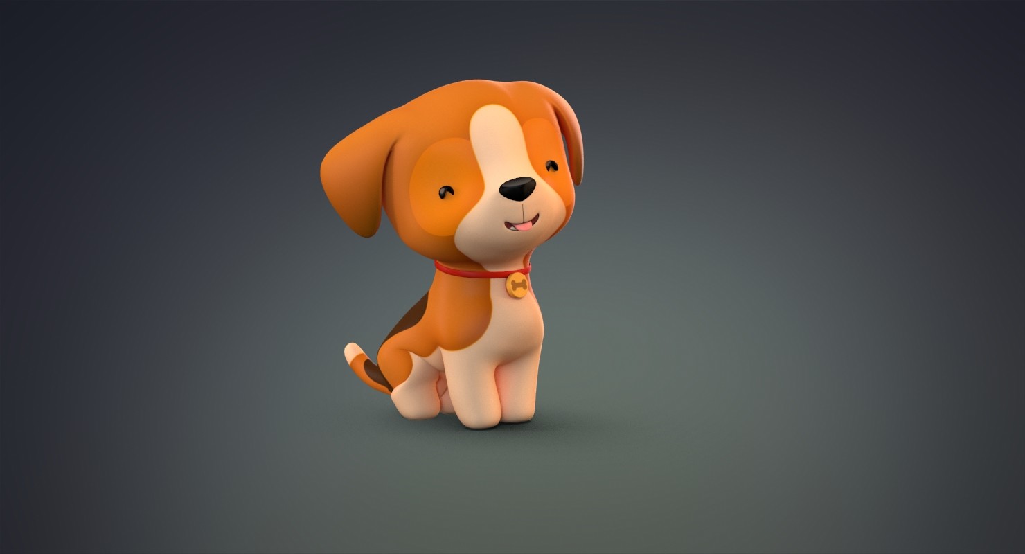 ArtStation - Cartoon dog 2