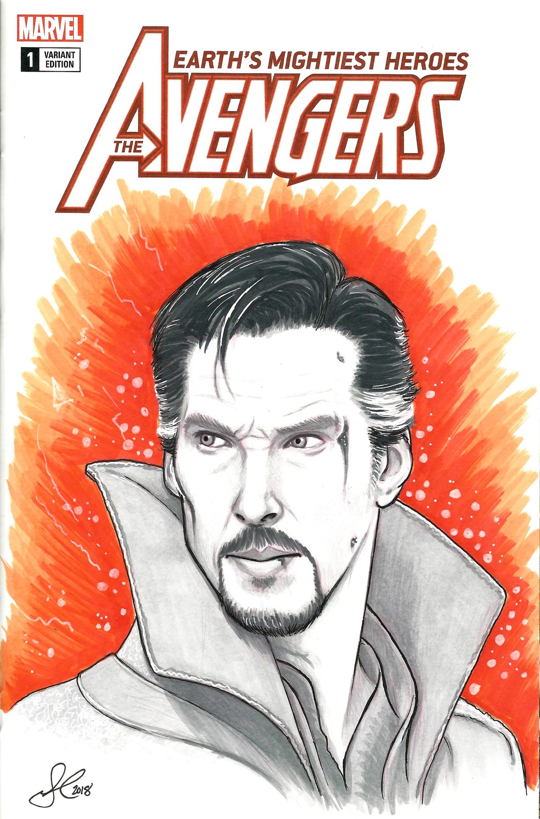 Artstation Doctor Strange Sketch Cover Joshua Church