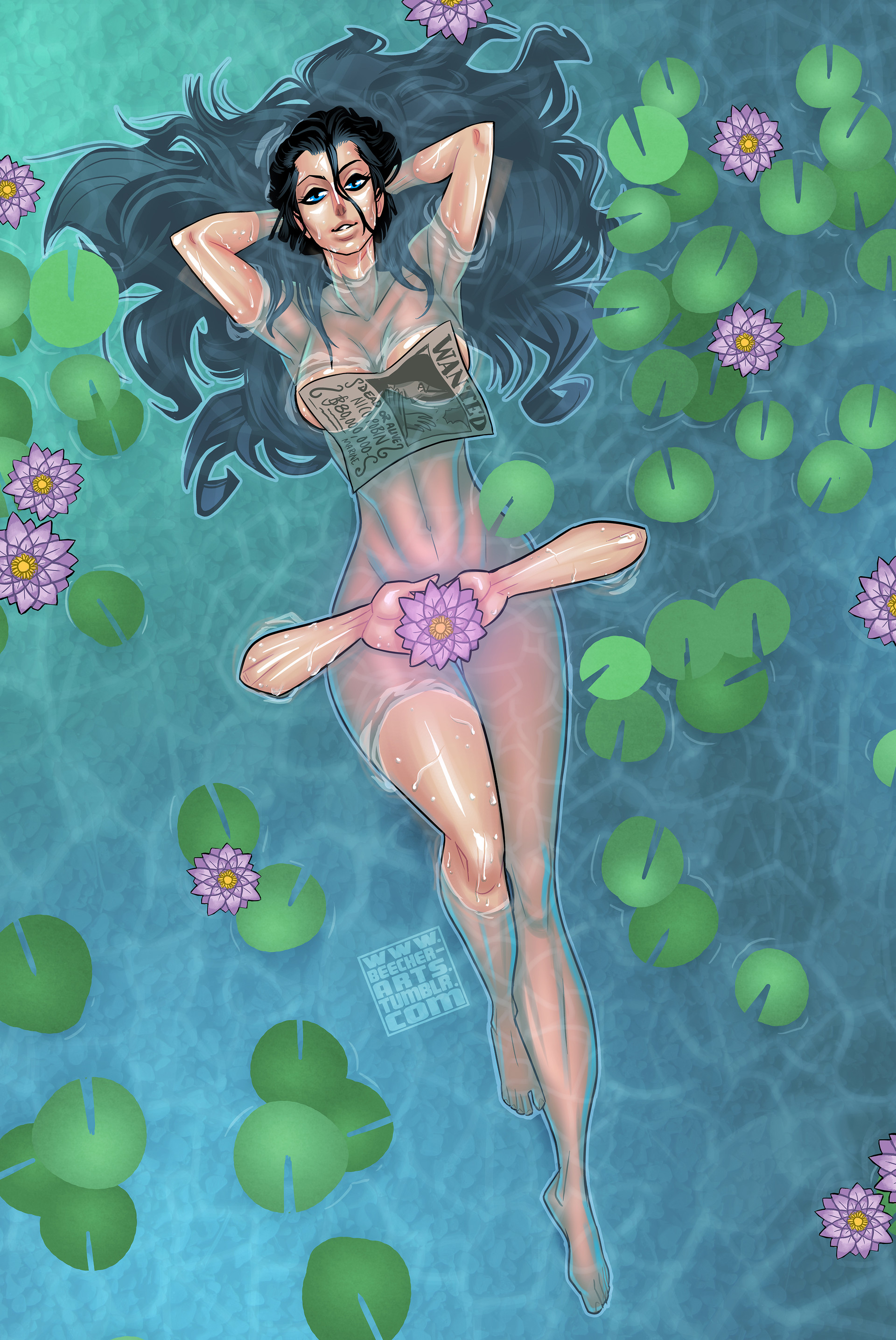 Commission for fanart of Nico Robin from One Piece.