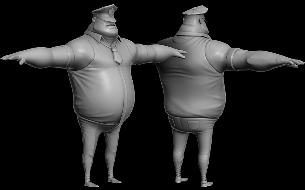 Patrol guard sculpt