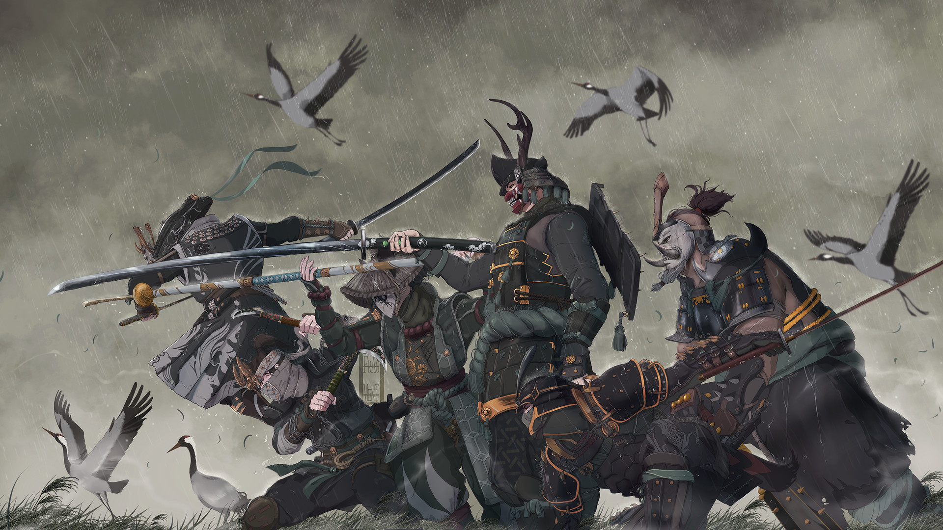 Artstation For Honor The Dance Of The Cranes Frag Ment