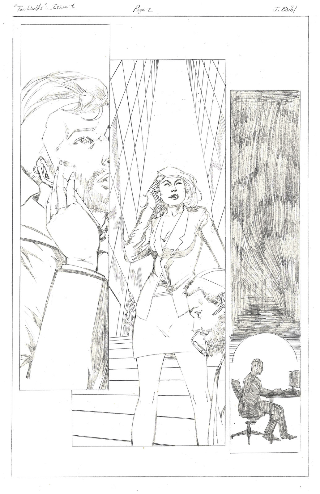 Pencils for Two Worlds