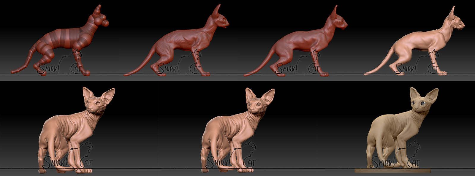 Sphynx Sculpt - Step by Step