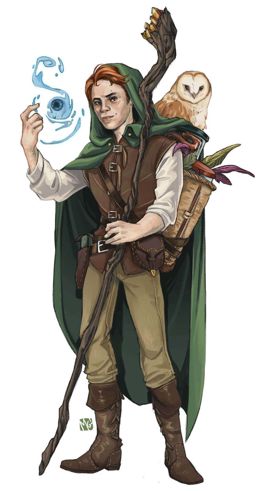 Tadhg Finnegan, a human wizard commissioned by Brian Banzon