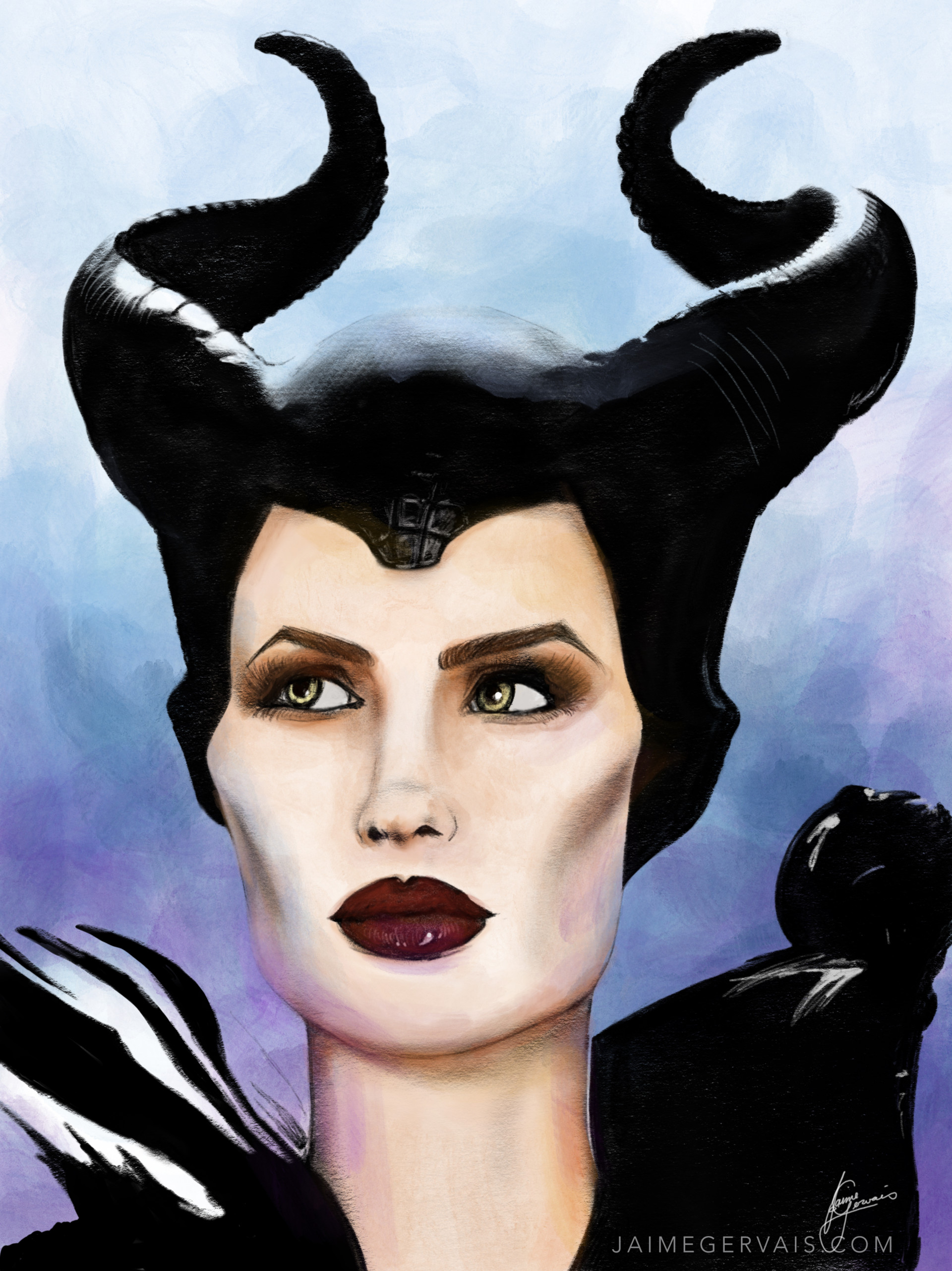 Skye Moon Studios - Maleficent - on the iPad Pro