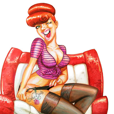 Serge fiedos pinup rockabilly january trinquette by serge fiedos