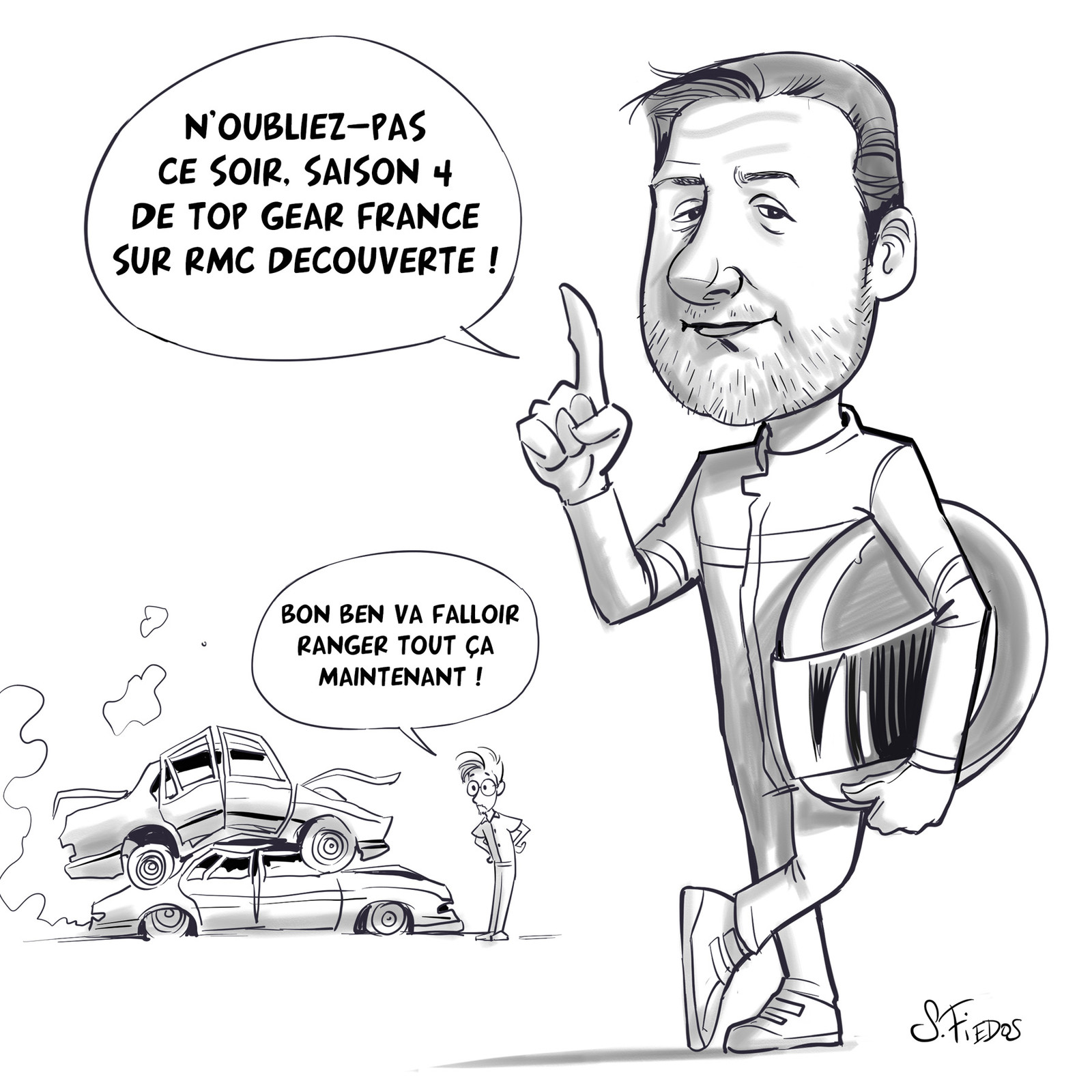 Philippe Lellouche caricature