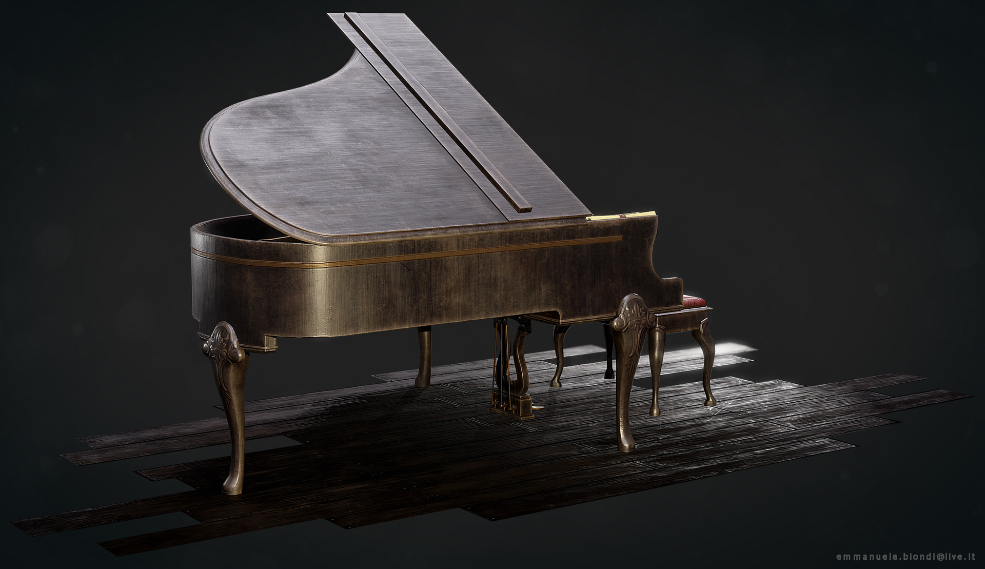 ArtStation - Grand piano