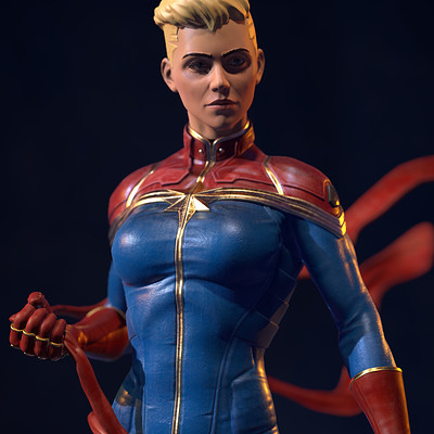 ArtStation - Ms. Marvel (Carol Danvers) Statue