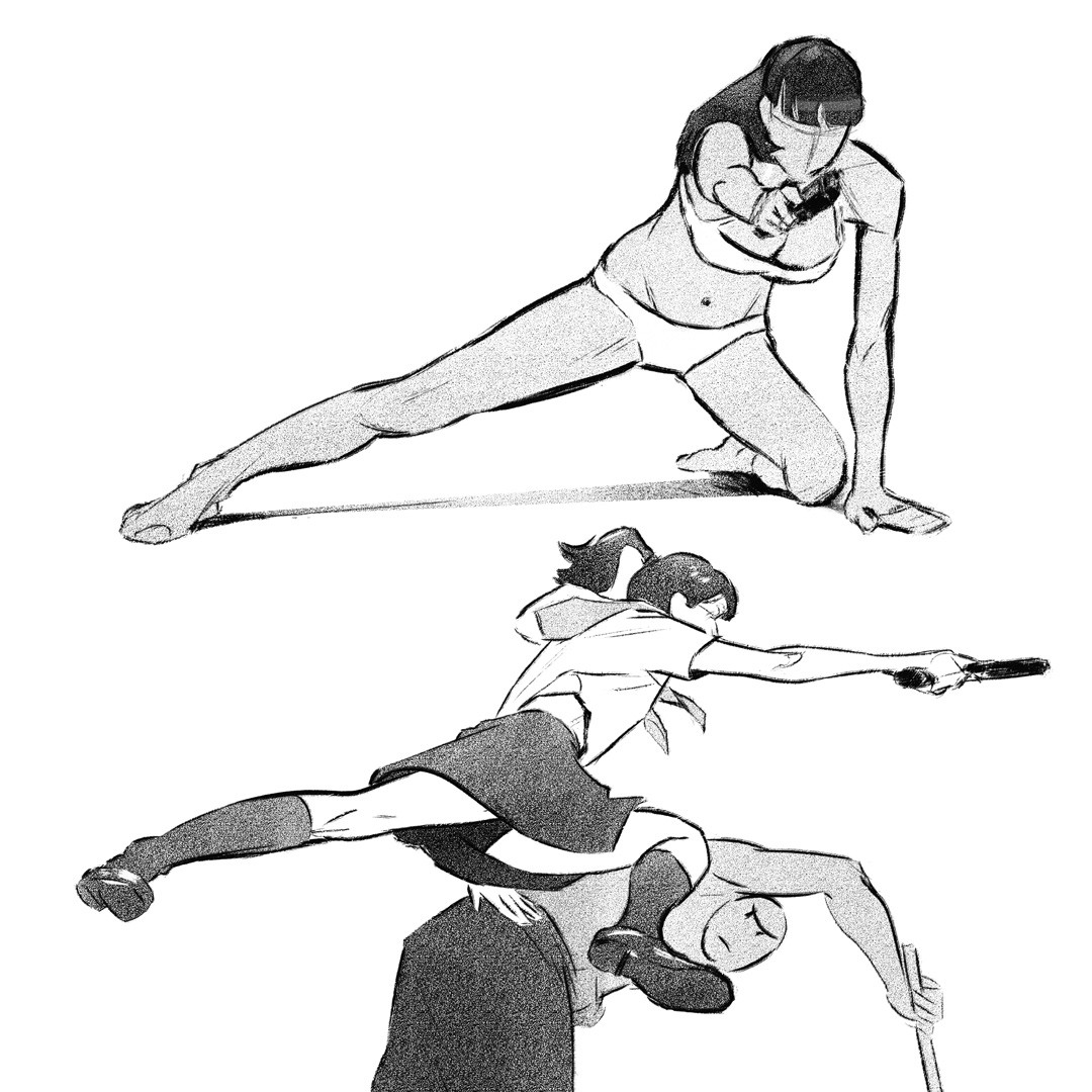 from a japanese book of action poses ref