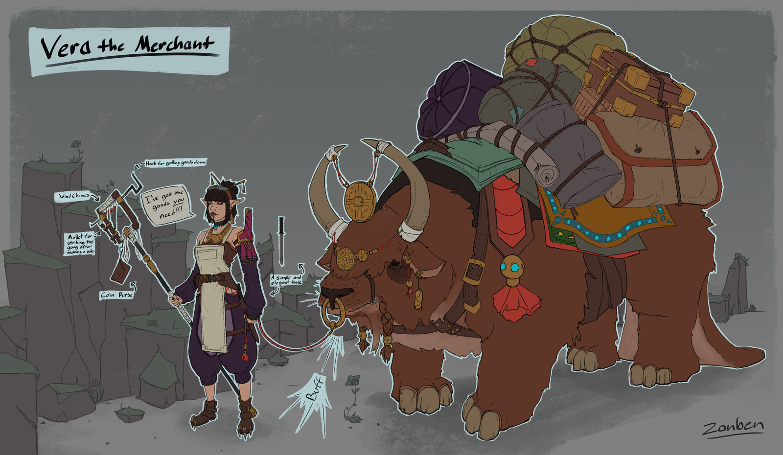 Artstation Vera The Merchant Wesley Trutwin