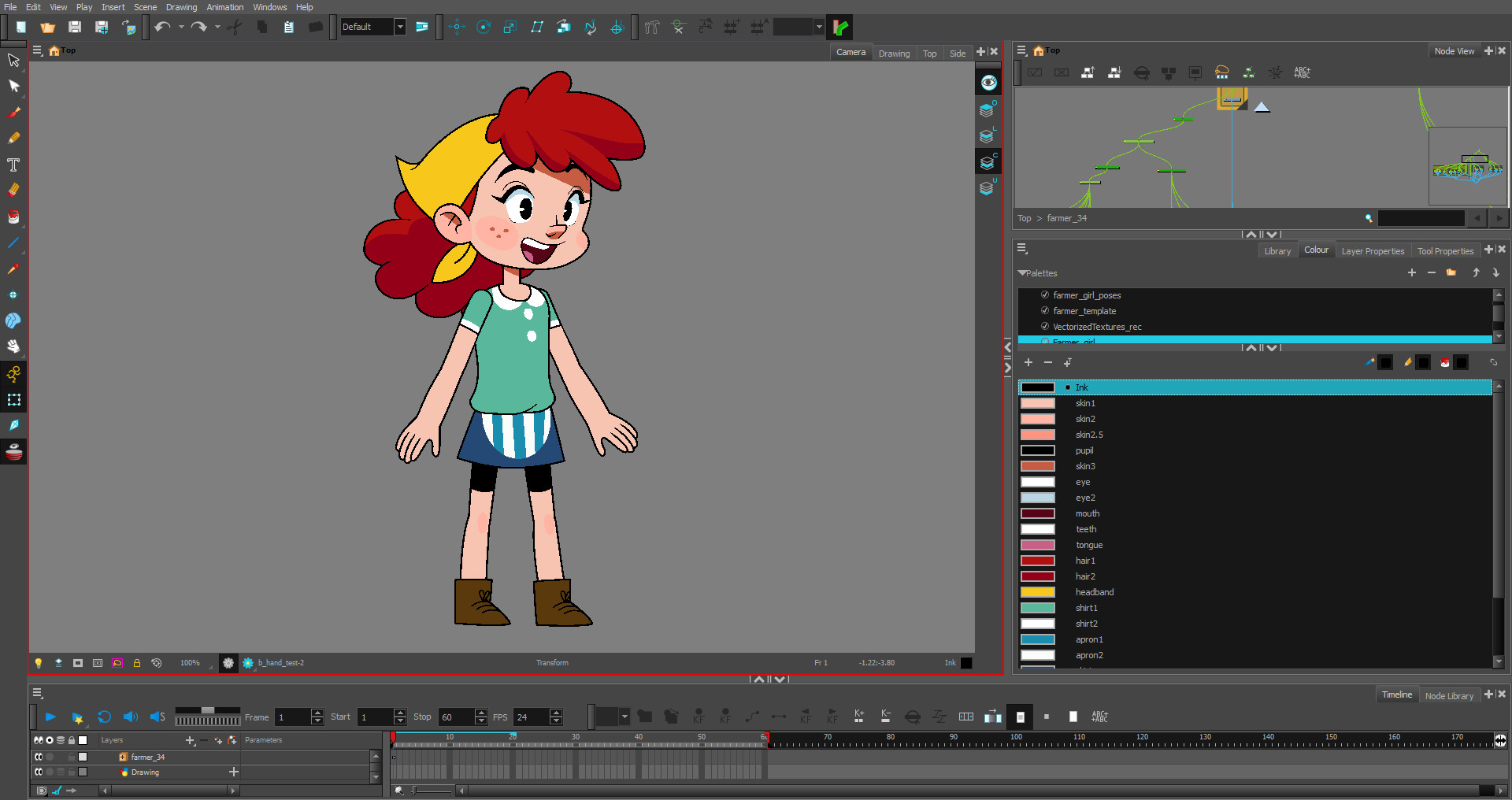Artstation Farmer Character Design Rigging Ana Carolina