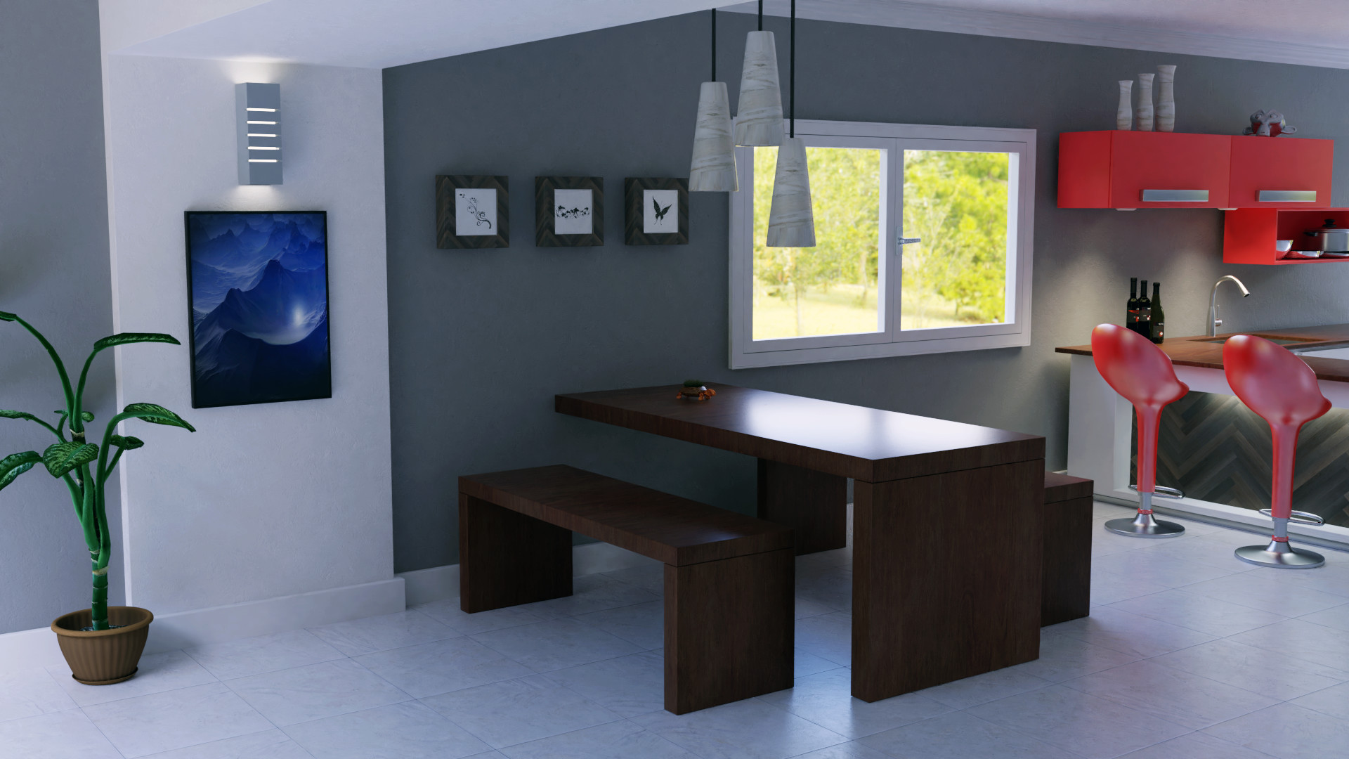 ArtStation - Dinning Table - Interior Design
