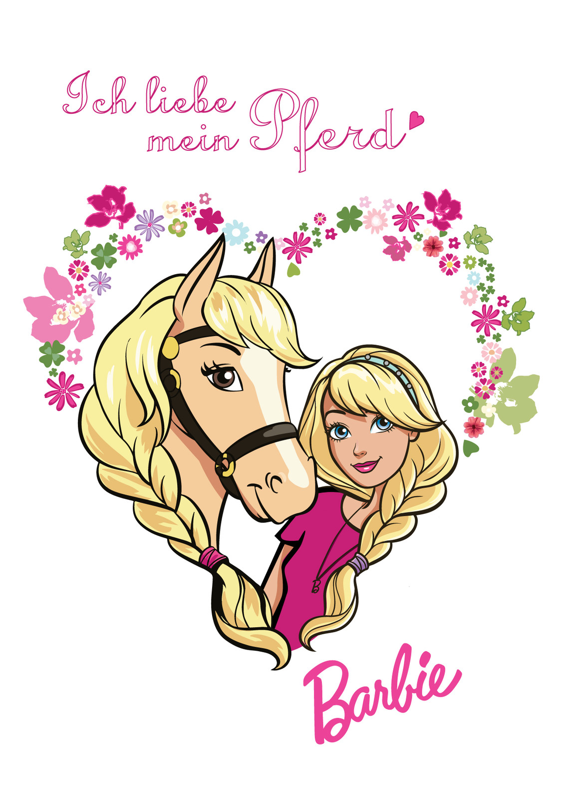 barbie horse cartoon