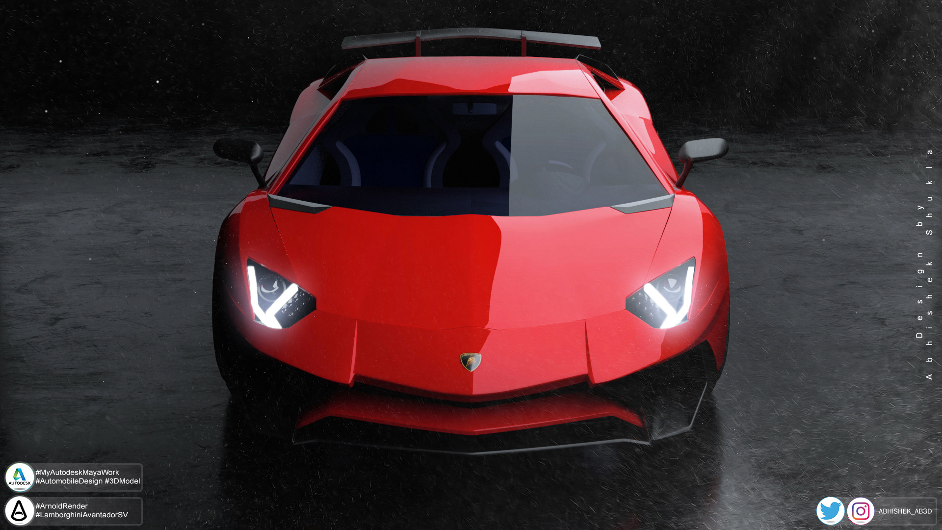 ArtStation - Lamborghini Aventador LP750-4 Superveloce, Visualisation 01