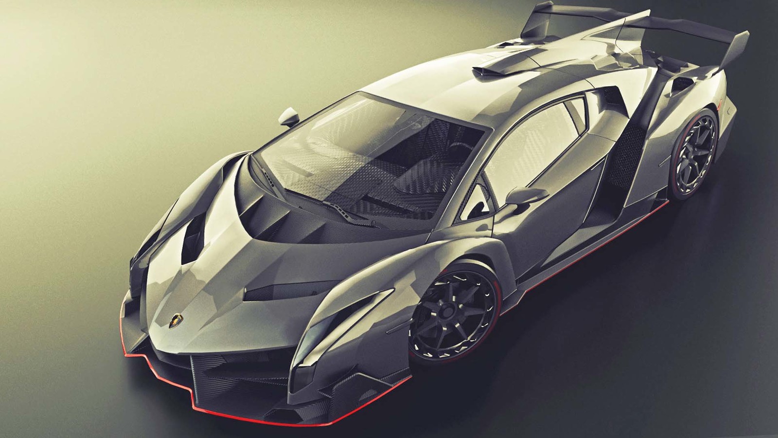 Lamborghini Veneno Roadster белая