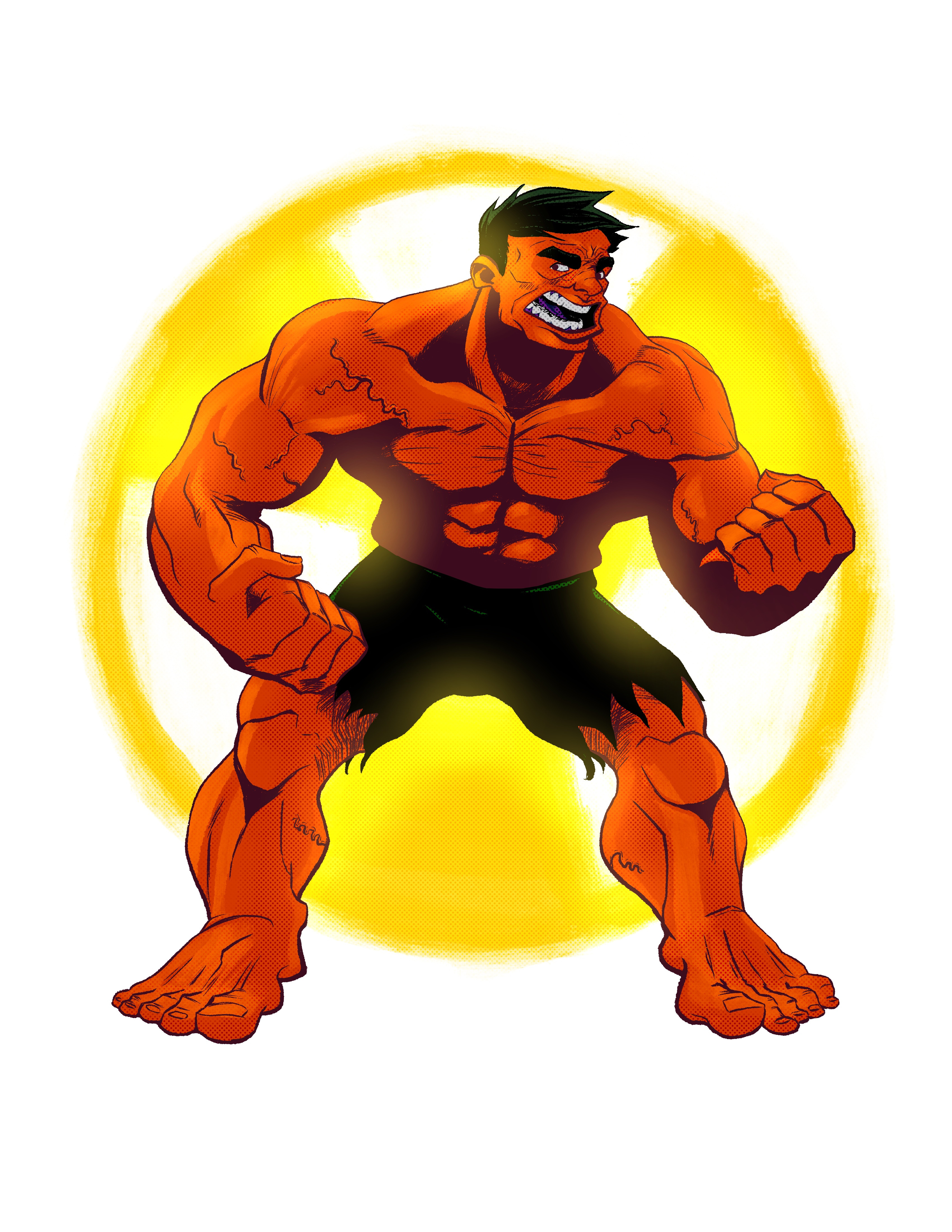 Red Hulk - Digital in Procreate
