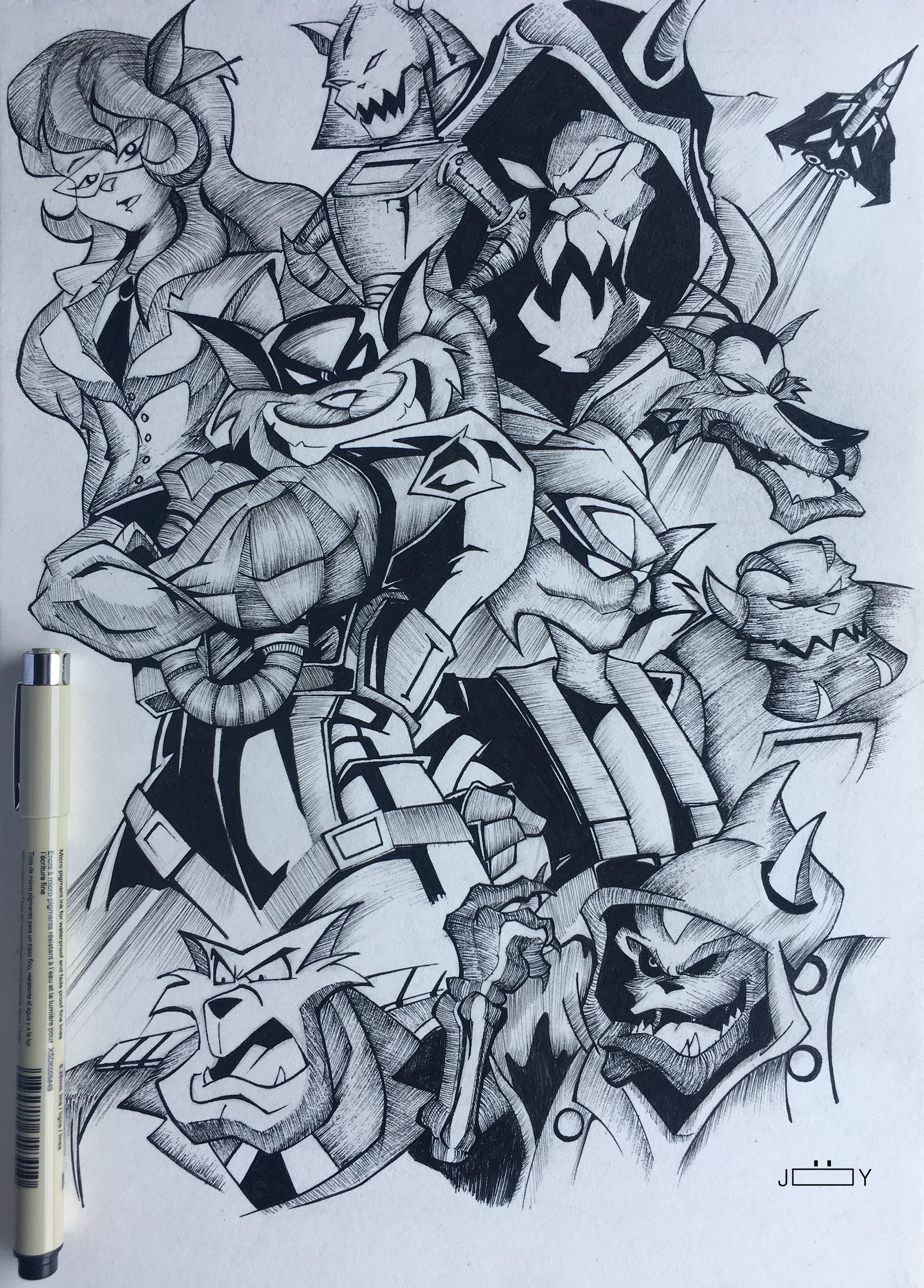 Joyett Fernandes - Sketch | Swat Kats