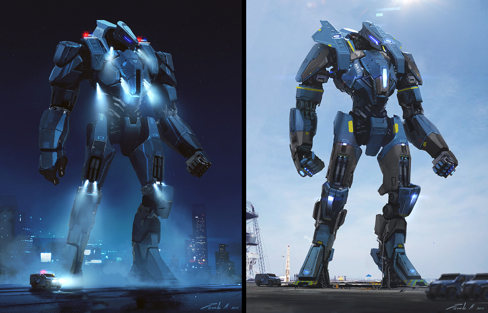 First iterations of the the Police Jaeger