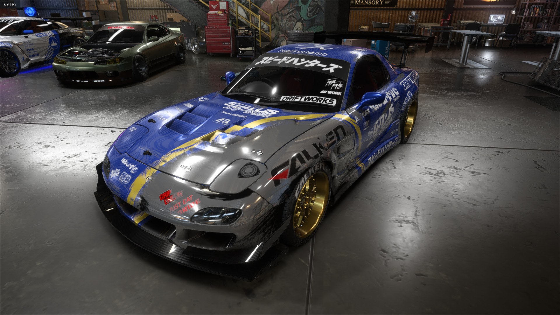 Artstation Drift Missile Rx 7 Blue Tiger Design Need For