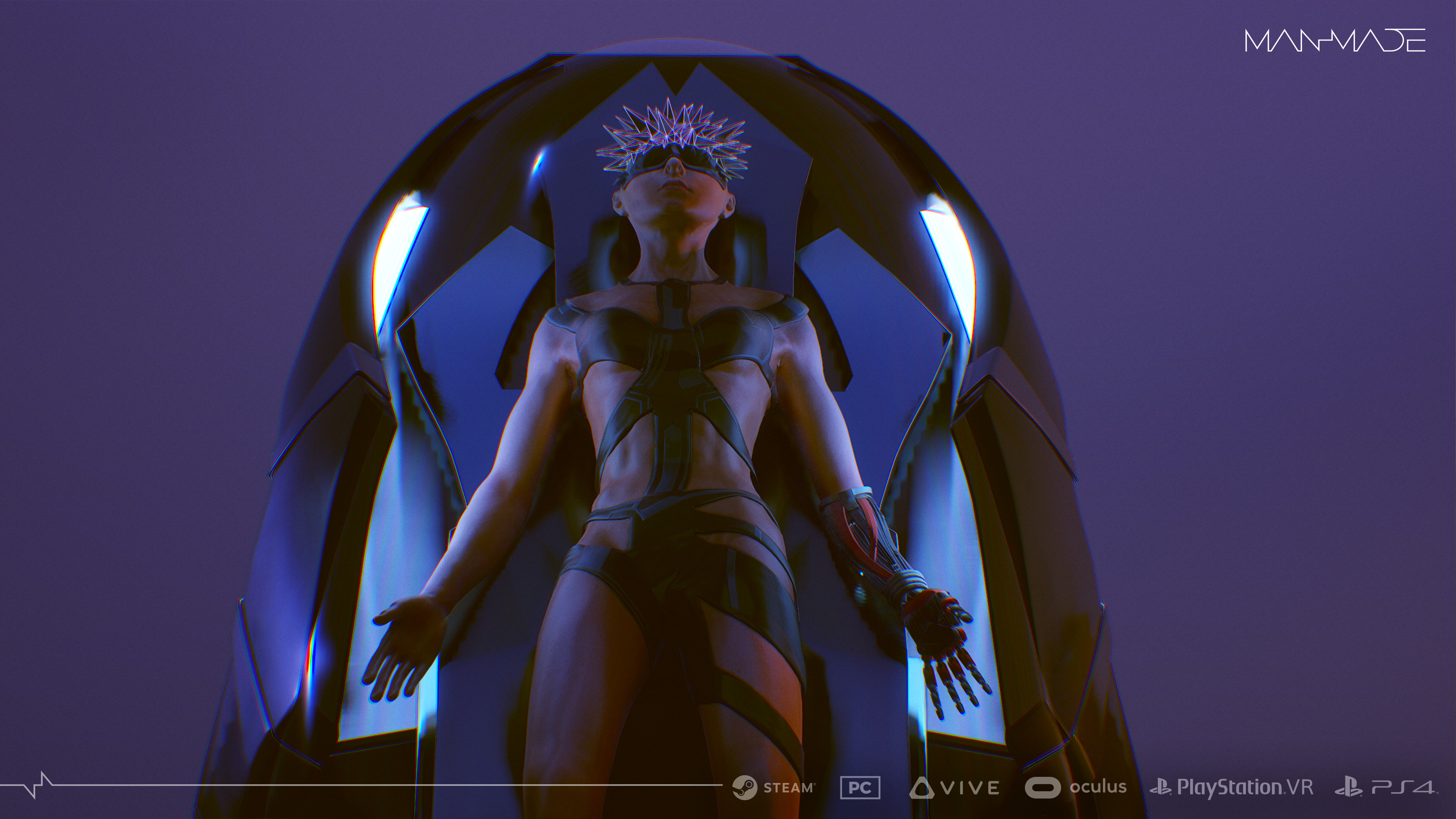 Woman in Chamber Marmoset Toolbag Render for Mood